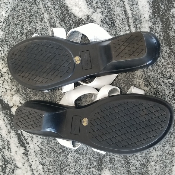 (9M) Tradition White Sandals Summer Whimsical Bohemian Cottagecore Wedge - Picture 7 of 8